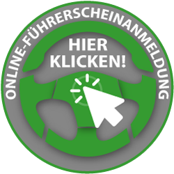 Lenkradgrafik zum Klicken für Online-Führerscheinanmeldung